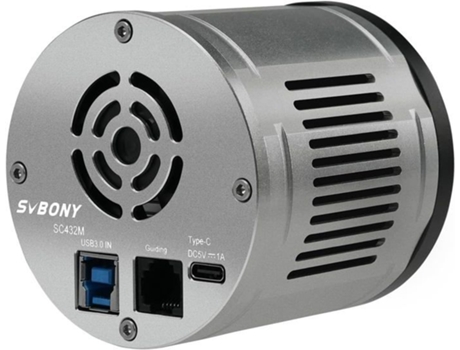 Câmera Ocular Planetária Svbony Sc432m Para Telescópio Monocromática Refrigerada, Câmera De Astronomia Imx432 Com Obturador Global Grandes Pixels