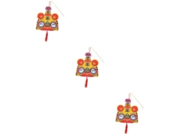 Conjunto De 3 Lanternas Iluminadas Para O Ano Novo Chinês, Lanterna Decorativa Portátil Para Festa C Gokoco