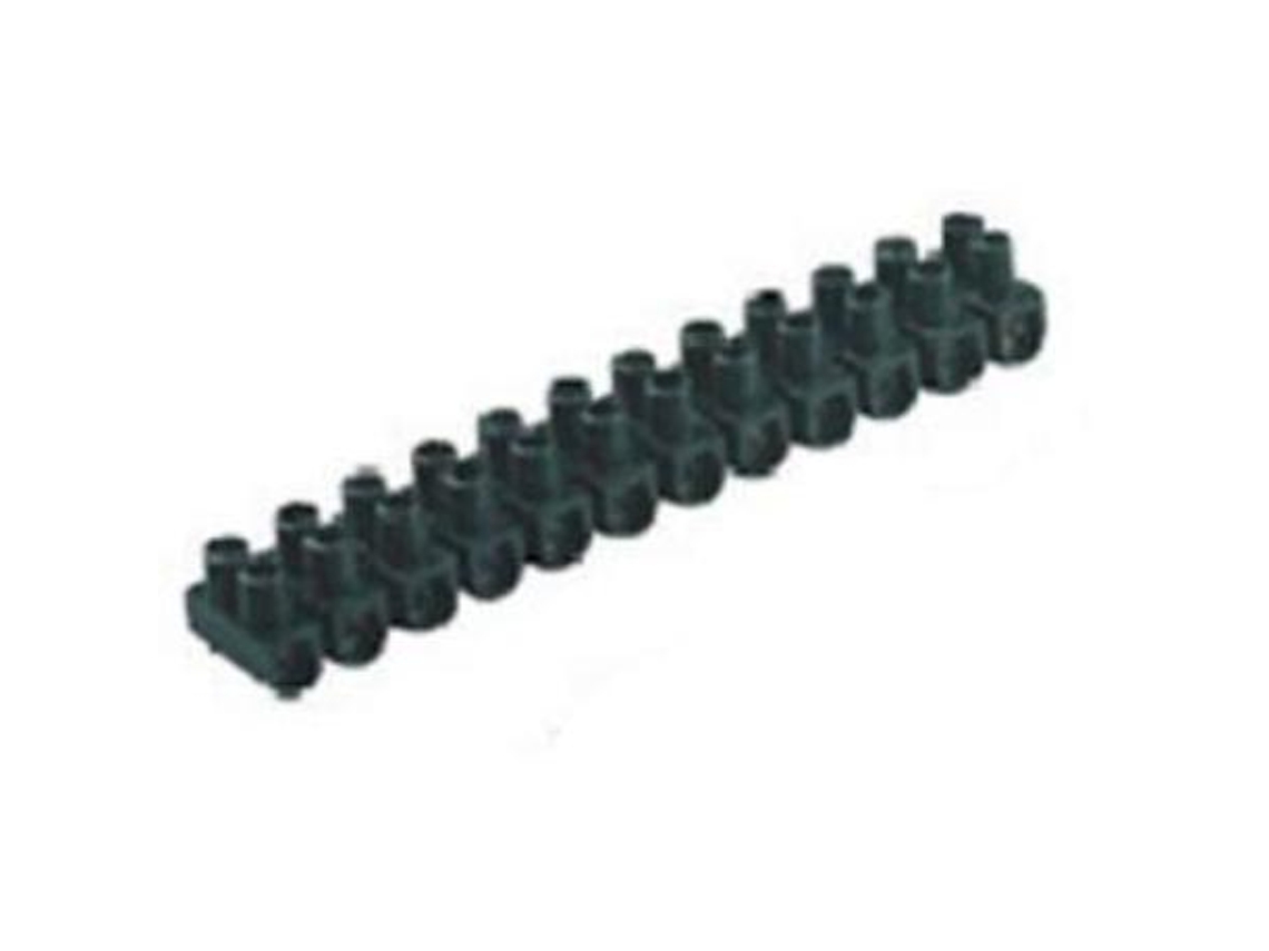 Regleta conexion n.16 negra pack-10 ud