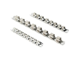 Trilho de armazenamento para soquetes aço carbono 8 grampos 1/4 polegadas organizador de ferramentas S/MARCA
