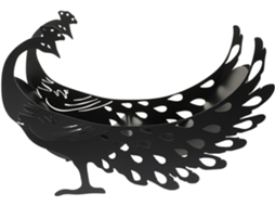 Porta-papel Higiênico Em Formato De Pavão Preto, Estável E Criativo, Decorativo.