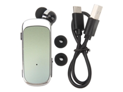 Mali fones de Ouvido Sem Fio Retrátil Bluetooth 5.2 Clip On Confortável para Esportes Externos Dirigir Gradiente Verde