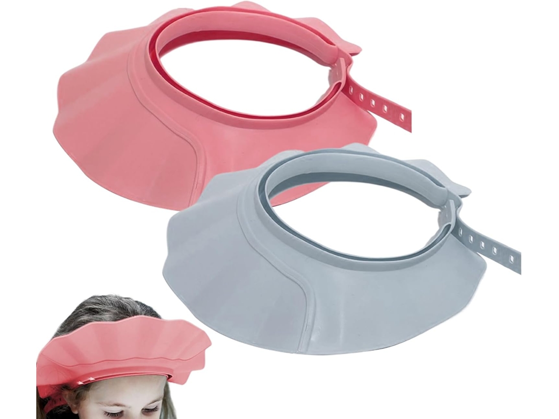 Conjunto De 2 Toucas Banho Com Alça Ajustável Para A Cabeça, Proteção Confortável E Segura | Para Adultos, Banho