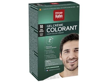 Kit Coloração Gel Creme Coloração: 10: Preto Intenso PÉTROLE HAHN
