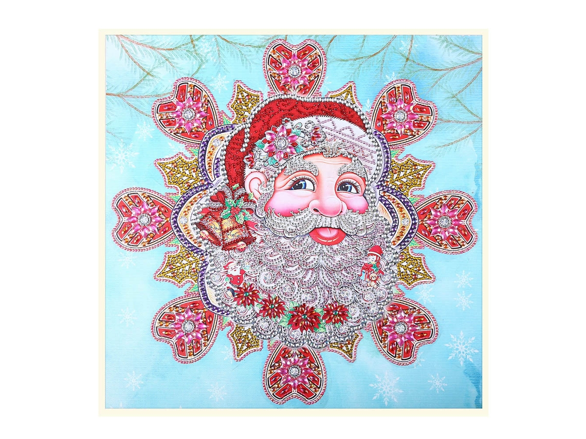 Desenho Diamante 3d Com Padrão Papai Noel Artesanal Para Crianças