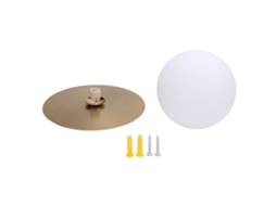 2026 lámpara de Parede Moderna de Globos para Sala Dormitório Corredor Cristal Branco Leite Dourado Sem Lâmpada G9