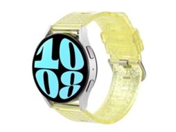 Pulseira De Tpu Transparente E Brilhante Com Diamantes Para Samsung Galaxy Watch 6 / 6 Classic