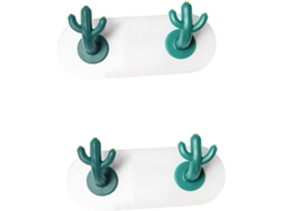 Conjunto de 2 Ganchos Parede Ajustáveis​​ para Cozinha, Resistentes, para Pendurar Roupas, em Metal, com Dimensões de 6 X 6 3, 6 Cm BRILVIBERA