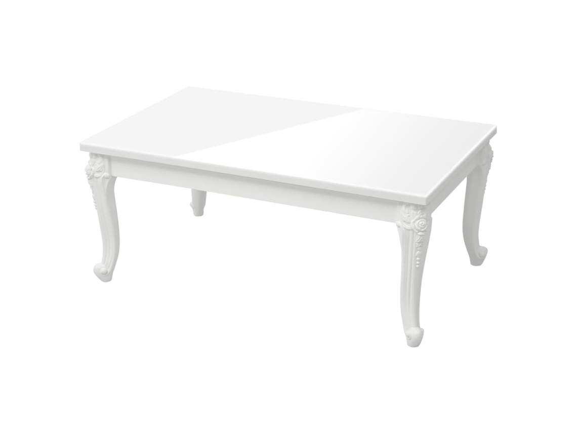 Coffee Table, Coffee Tables Vidaxl Branco Madeira Processada (100 X 50 X 42 Cm)