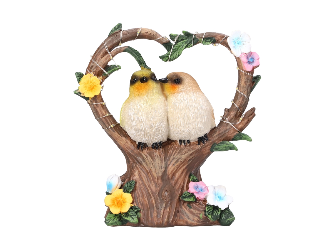 Luz Solar Jardim Coração Ornament Animal Casal Simulação Decor Exterior Balcão Jx1007