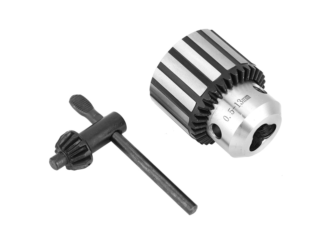 Laxiscreed, Mandril Para Torno De Bancada, 0,5 A 13mm, Com Chave, Resistente E De Alta Precisão