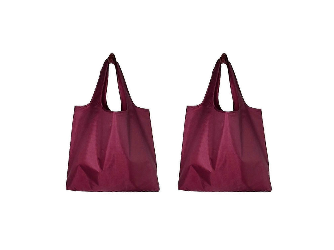 Jiawei 2 Sacolas de Compras Dobráveis ​​de Grande Capacidade Cor Sólida Multiuso Reutilizáveis ​​iec GOKOCO (25kg)