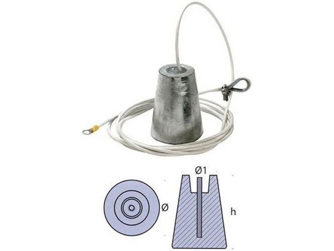 Ânodo Suspenso Prateado 80 Mmtecnoseal