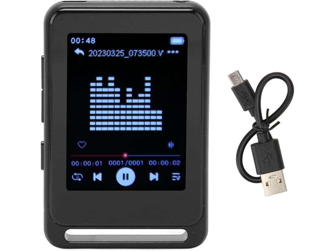 Reprodutor de Música Mp3 Portátil de 2,4 Polegadas com Bluetooth 5.0 de Alta Definição SFUSHOS
