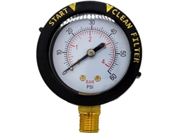 Medidor De Pressão Da Água Para Piscina, 0-60psi, Preciso, Resistente, Para Piscinas, Spas E Aquários