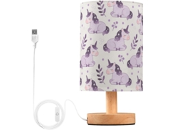 Bases de mesa Fofos no formato Unicórnio Roxo para crianças, para casa, mesa e decoração.