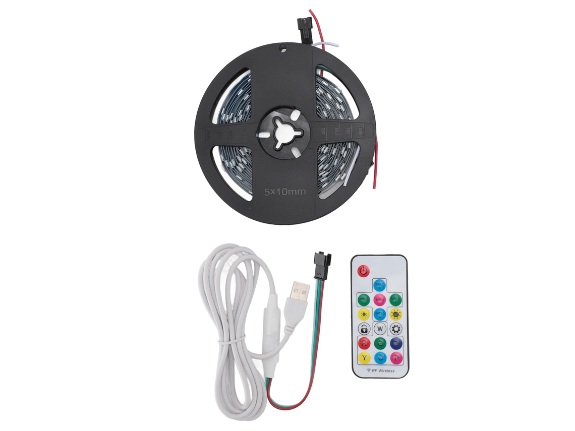 Fita de Led Rgb 5v Usb com Controle Remoto 3 Pinos