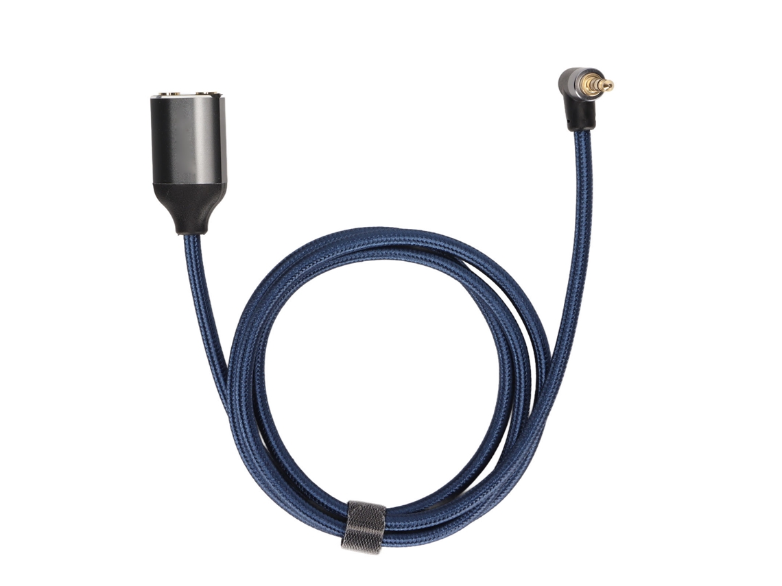 Cabo Mali de Áudio Cablecreation com Ângulo 3.5mm Macho para 2 Fêmeas 1m