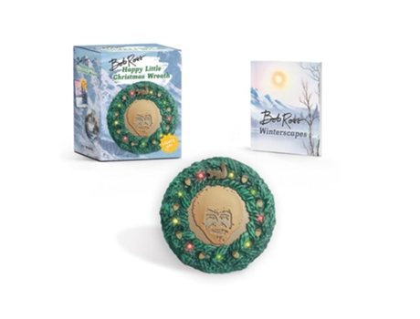 Livro Bob Ross Happy Little Christmas Wreath de Bob Ross (Inglês)