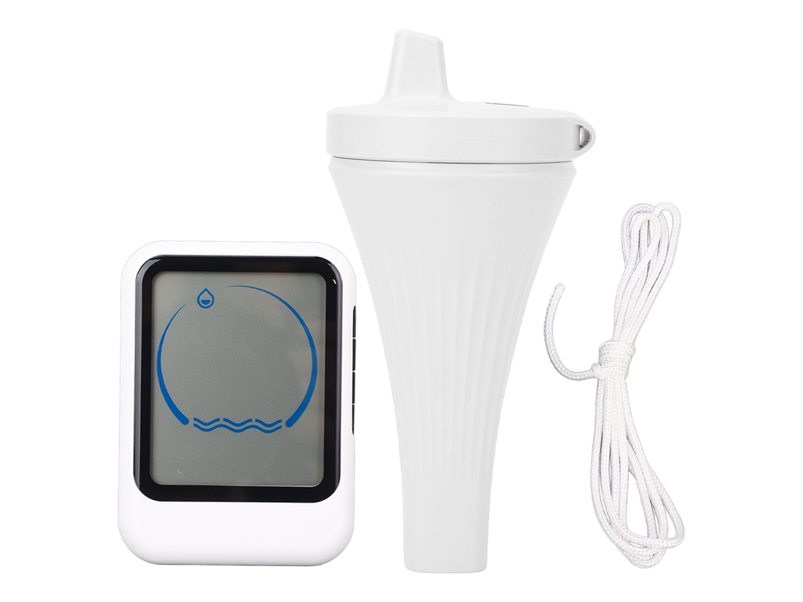 Medidor de temperatura sem fio YURU para piscina, banheira e aquário com display LCD e sonda sensível