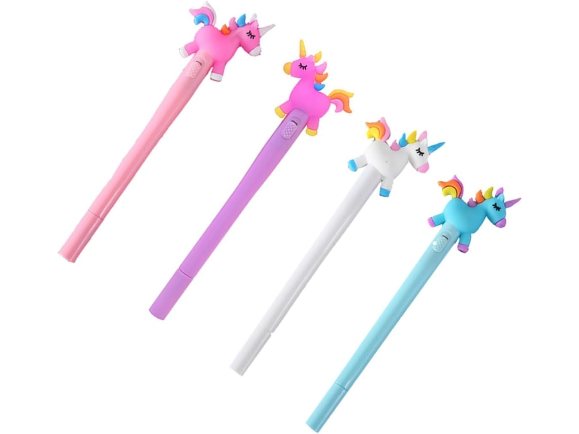 Canetas Esferográficas Luminosas Com Cabo Ergonômico De Plástico,