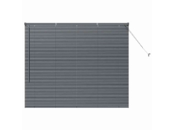 Conjunto 1 Persianas Venecianas Vidaxl Cinzento Alumínio (130 X 155 Cm)