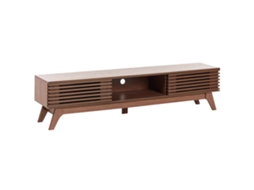 Mueble Tv Beliani Toledo De Tablero De Partículas Marrón 180x40x44