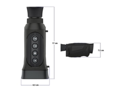 Óculos De Visão Noturna Monocular Com Alça 3w Infravermelho Monocular 2 5kd Visão Noturna Para Caça Em Acampamento Preto Bestvite