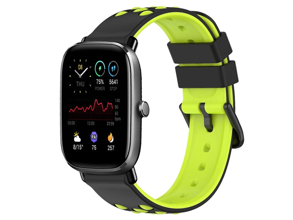 Pulseira De Silicone Poroso Bicolor De 20 Mm Para Amazfit Gts 2 Mini