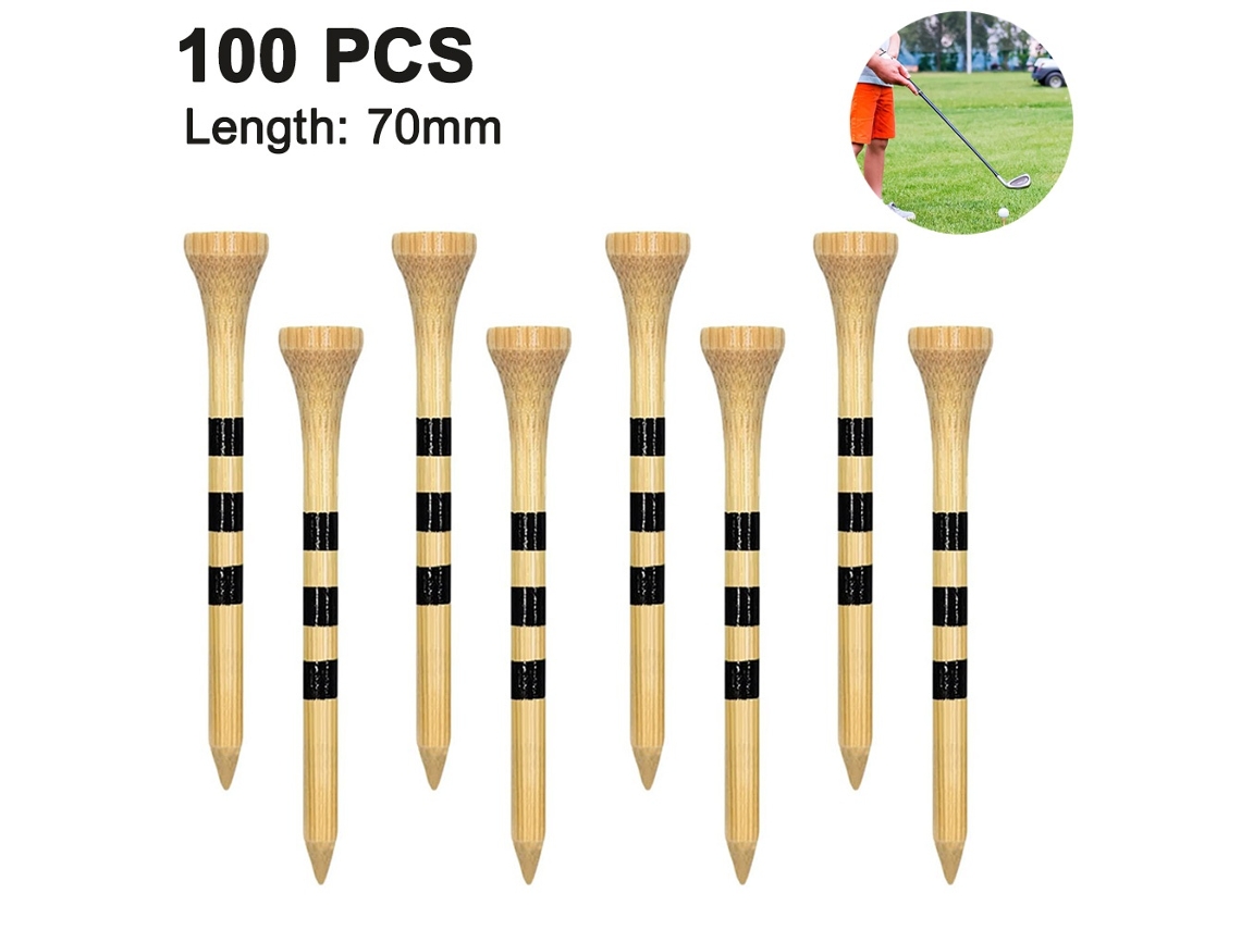 Lurelia 100 Tees De Golfe, Reduzem O Atrito E O Efeito Lateral, São Tees De Golfe Profissionais Biodegradáveis E Naturais, Estáveis E Duráveis