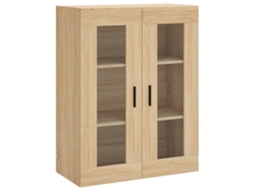 Wall Mounted Cabinet, Wall Mounted Cabinets Vidaxl Marrom Madeira Processada (n/a)