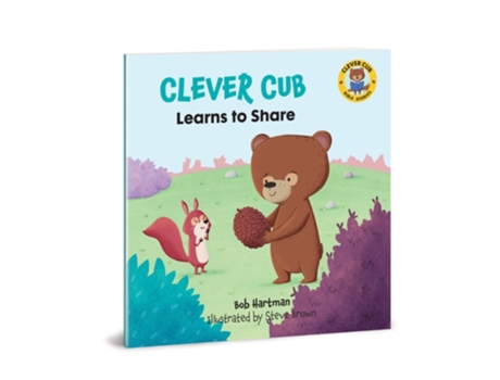 Livro Clever Cub Learns to Share de Bob Hartman (Inglês)