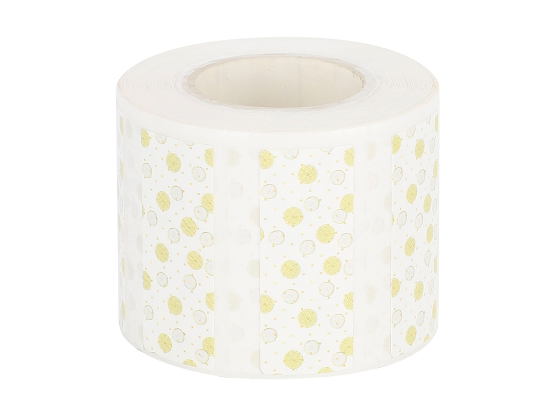 Papel Etiqueta Térmico 30x12mm Padrão Limão Resistente A Óleo E Arranhões Para Impressoras De Escritório Eq11