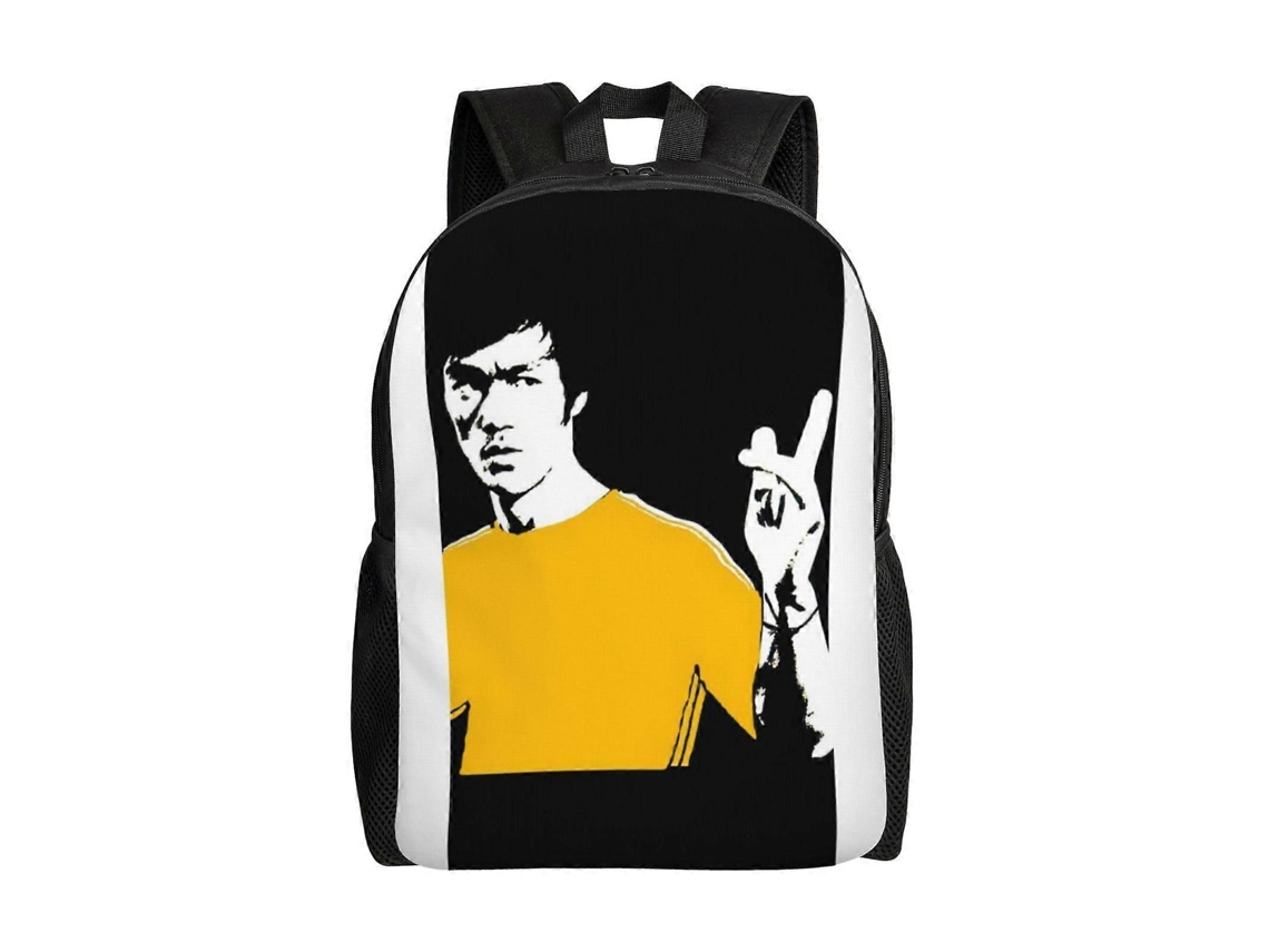 Mochila Bruce Lee T1434 Para Escola E Trabalho, Leve E À Prova Dágua, Mochila Estilosa Para Estudantes E Adultos N1434 Olysi Shop