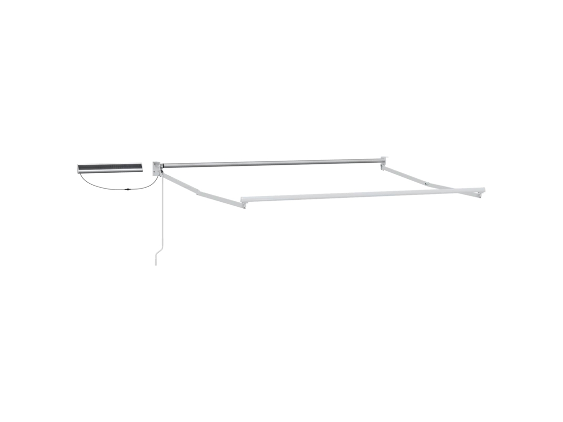Conjunto 1 Toldo Externo Vidaxl Branco Alumínio (2,5 X 2 M)