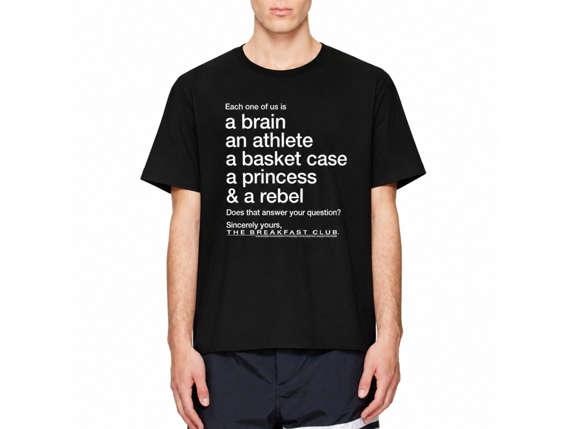 Rockinstone Breakfast Club Movie Question Black Adult T-shirt Size:l