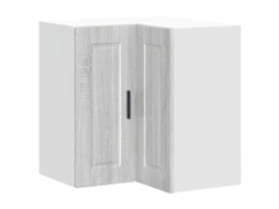 Kitchen Wall Corner Cabinet, Kitchen Wall Corner Cabinets Vidaxl Cinzeto Madeira Processada (n/a)