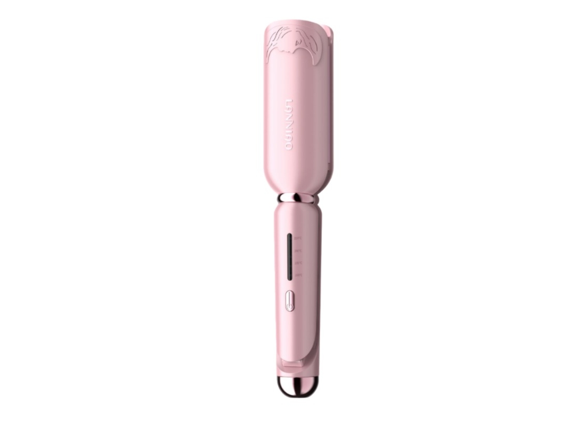 Modelador De Cachos Big Wave Egg Roller, Aquecimento Rápido, Efeito Ondulação De Água, Rosa