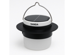 Candeeiro Led Portátil | 3 Modos De Luz, Painel Solar, Recarregável, Com Pega Sanda Sd 5790 Preto