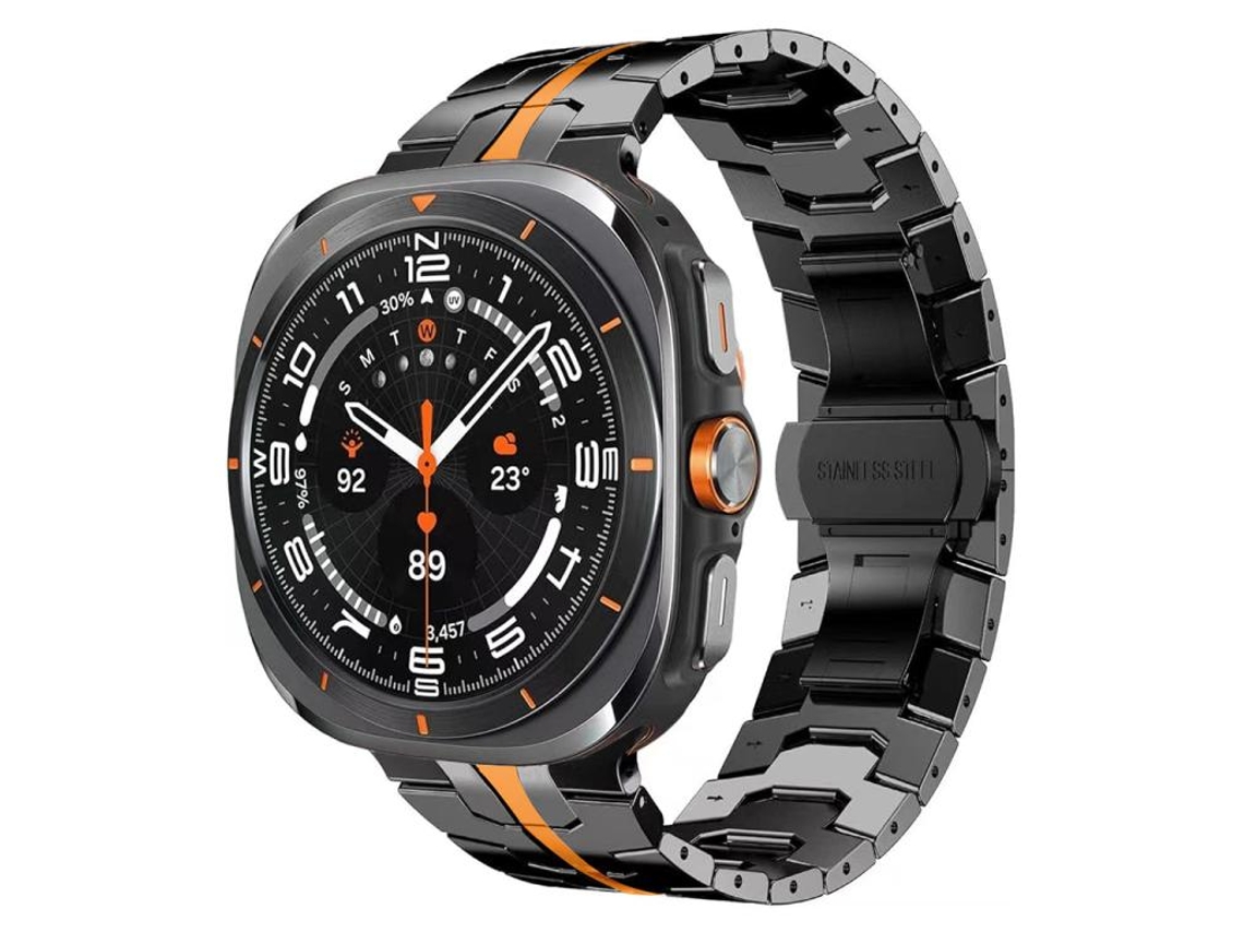 Bracelete Silicone com Padrão Xadrez para Samsung Galaxy Watch 3 (20mm) Bege XIAOMOYU