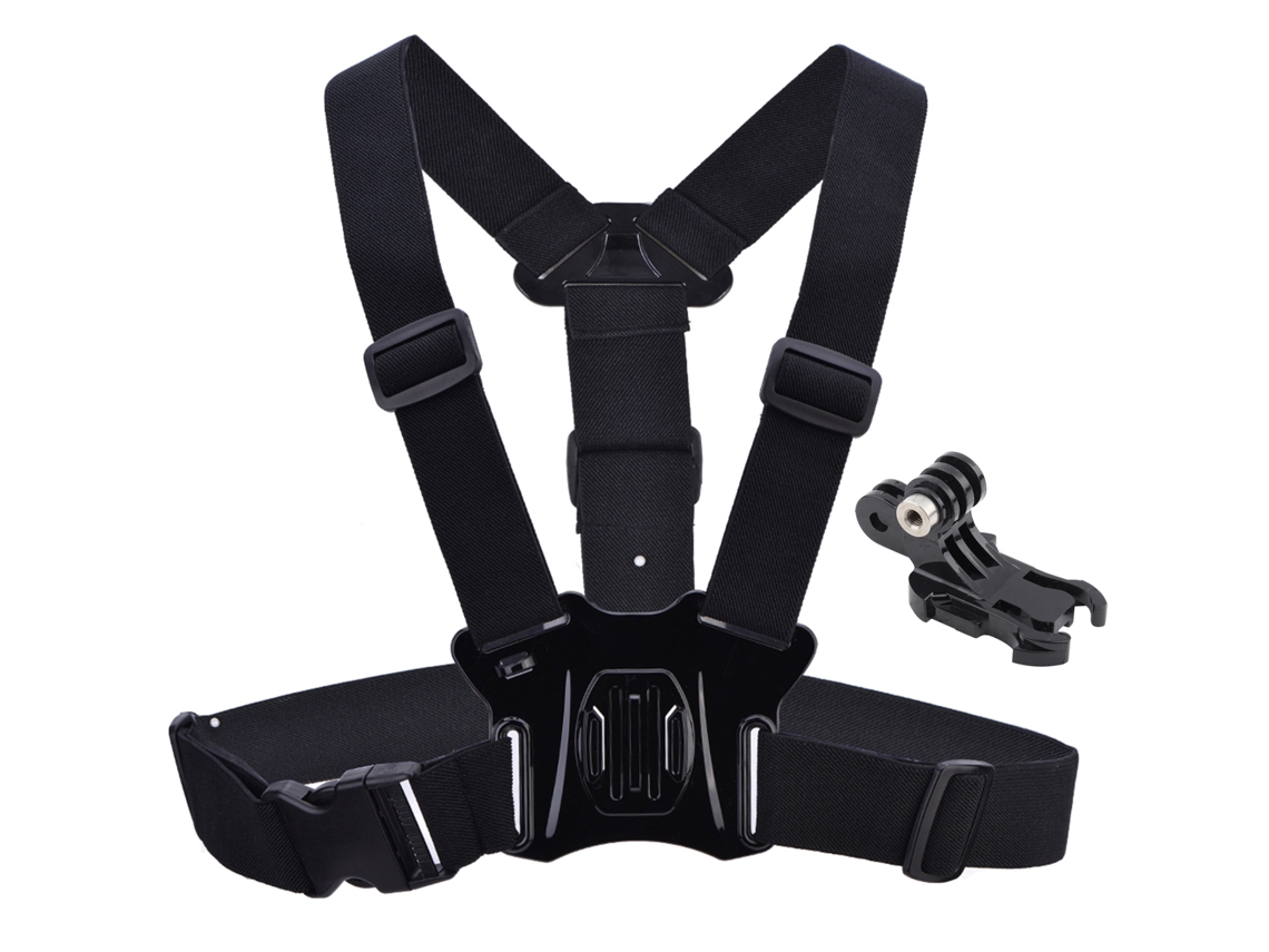 Correa De Pecho Ajustable Telesin Para Cámara Deportiva Gopro Hero 5/4/3+/3, Arnés De Pecho