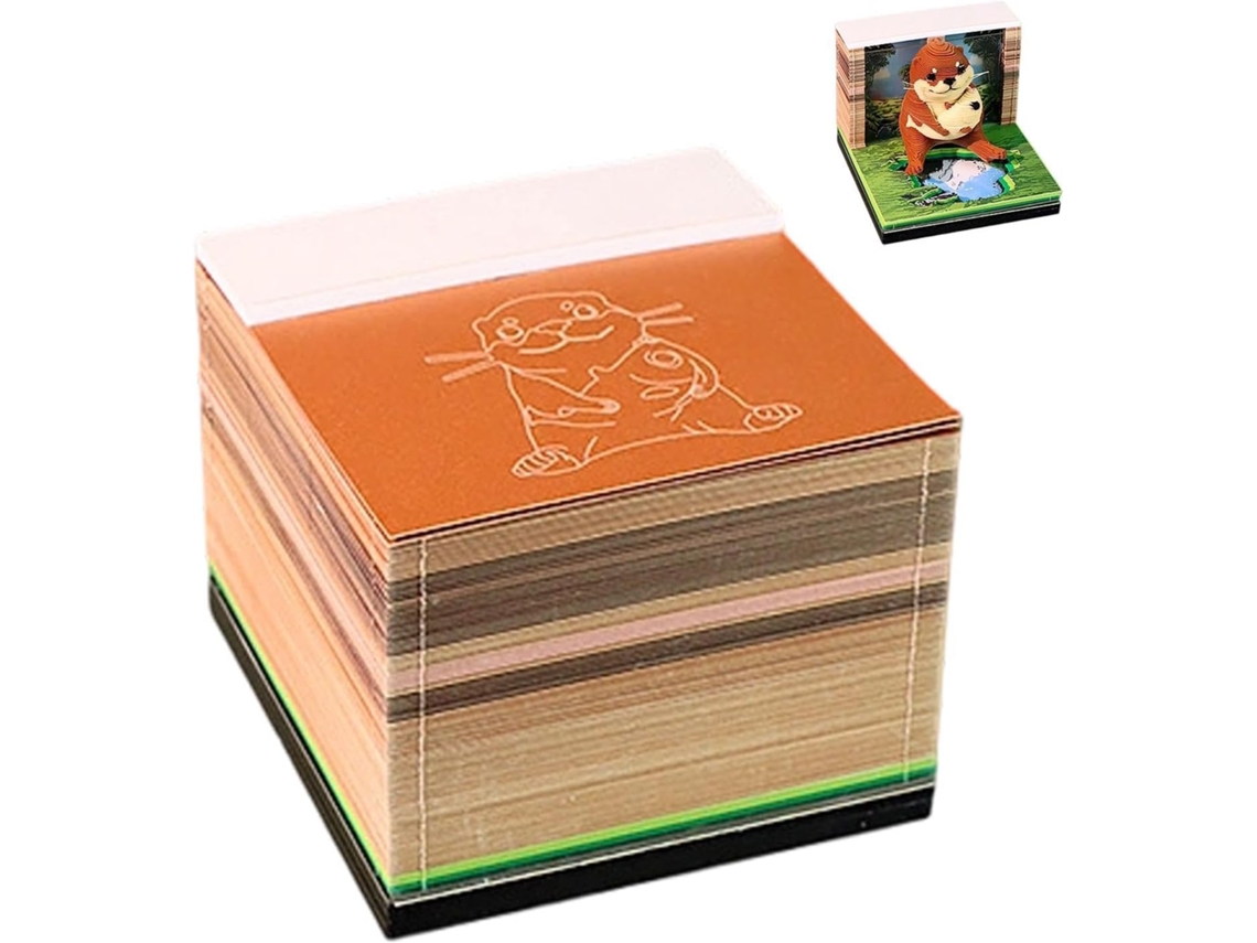 Calendrier 3d Time Piece Calendrier 2027 - Bloco De Notas Luminosas Em Forma De A