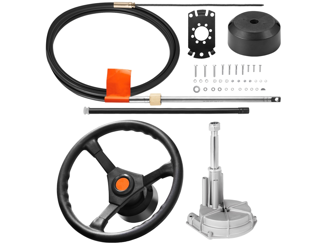Kit de Direção Hidráulica para Barcos com Cabo 4,9 m S/MARCA
