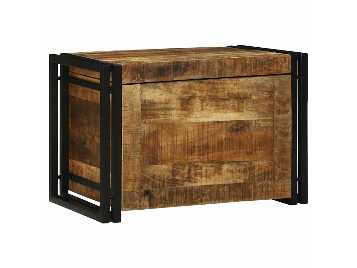 Vidaxl Caixa De Armazenamento Marrom E Preto 60 X 40 X 41 Cm