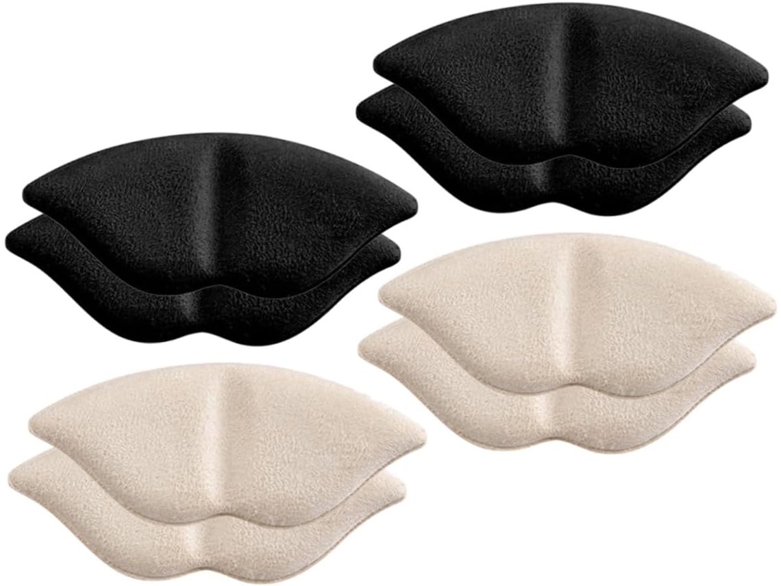 Eringogo 4-pares De Calcanhares Gel Antiderrapantes, Almofadas De Calcanhar Invisíveis, Confortáveis E Respiráveis