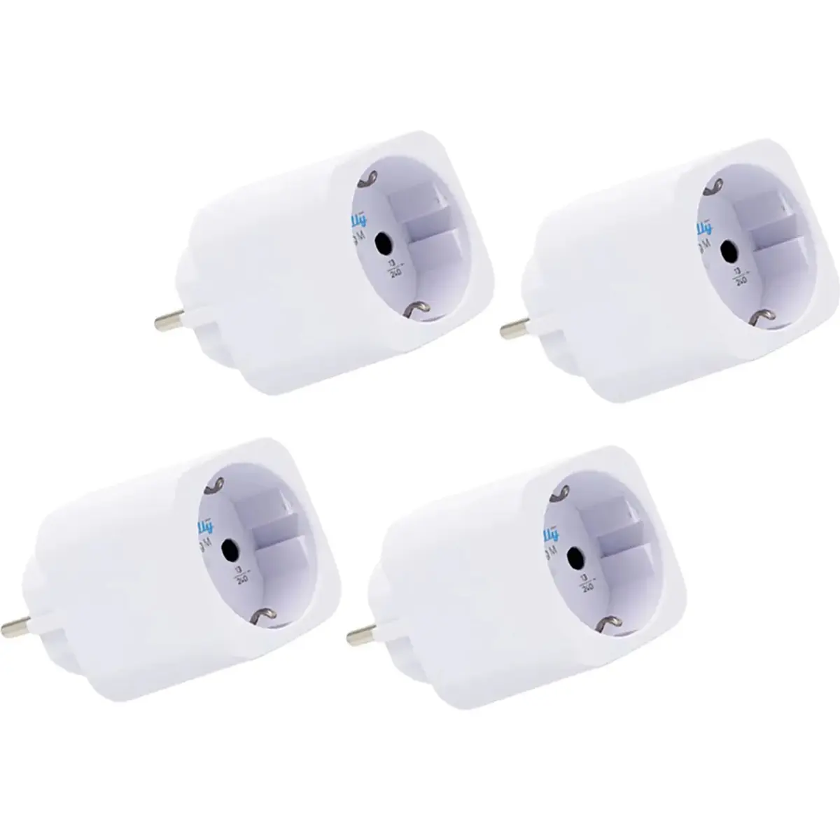 Tomada Inteligente Shelly Plug M Gen3 Branco Pacote com 4