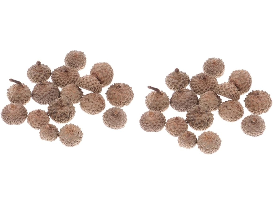 80 Peças De Chapéus De Vime Em Formato De Bolota Para Decoração De Natal, Guirlanda, Acessório Para Projetos Diy E Fotografia. Gokoco