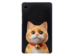 Capa Protetora Fina E Flexível Com Estampa De Gato Pelo Curto Para Samsung Galaxy Tab A9. Tuotuo