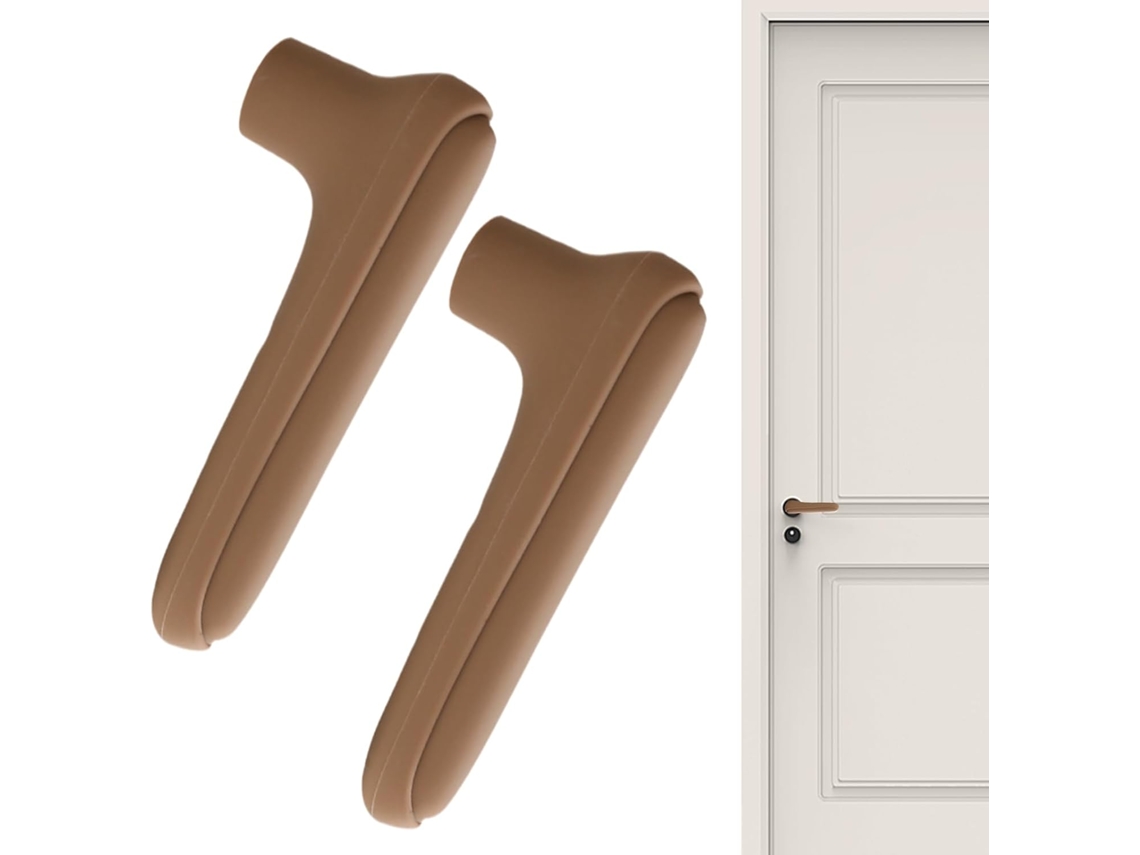 Capa Protetora De Silicone Para Maçaneta Porta, Anti Escaldante E Colisão