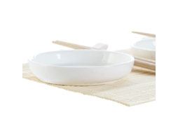 Conjunto de Sushi Dkd Home Decor Bambu Grés 7 Pcs 28,8 X 19,8 X 3 Cm